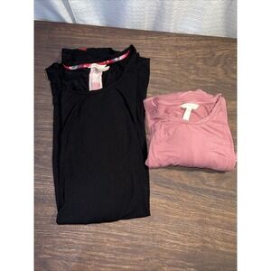 Matilda Jane Women's Large Rayon Tunic and Dress Bundle Mauve Black